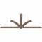Ekena Millwork Redmond Smooth Timber Gable Bracket, Douglas Fir, 108"W x 49"H x 1 1/2"D x 5 1/2"F, 11/12 Pitch GBW108X49X0206RED00SDF - alternate 2